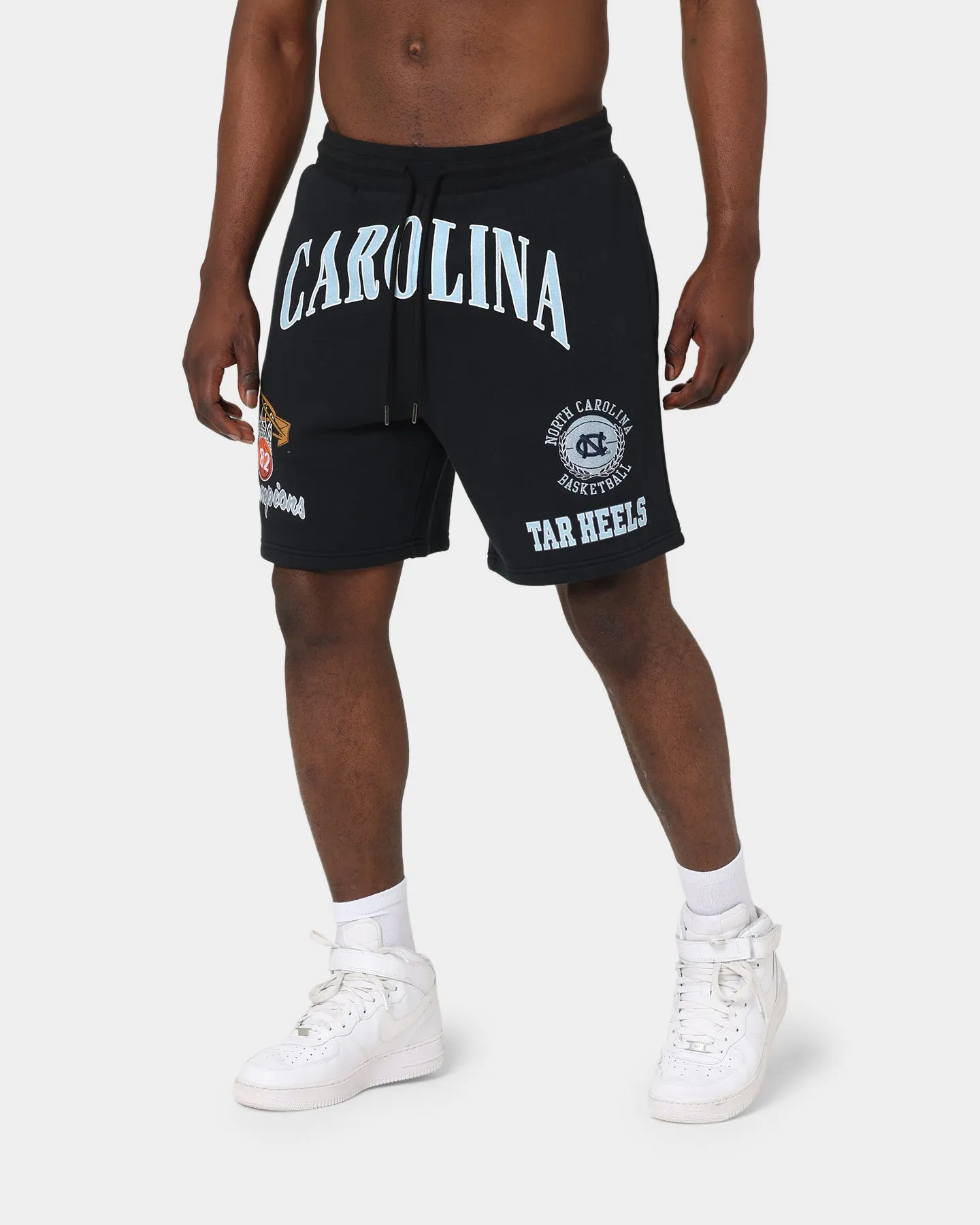 Mitchell & Ness North Carolina Tar Heels Multi Logo Shorts Black