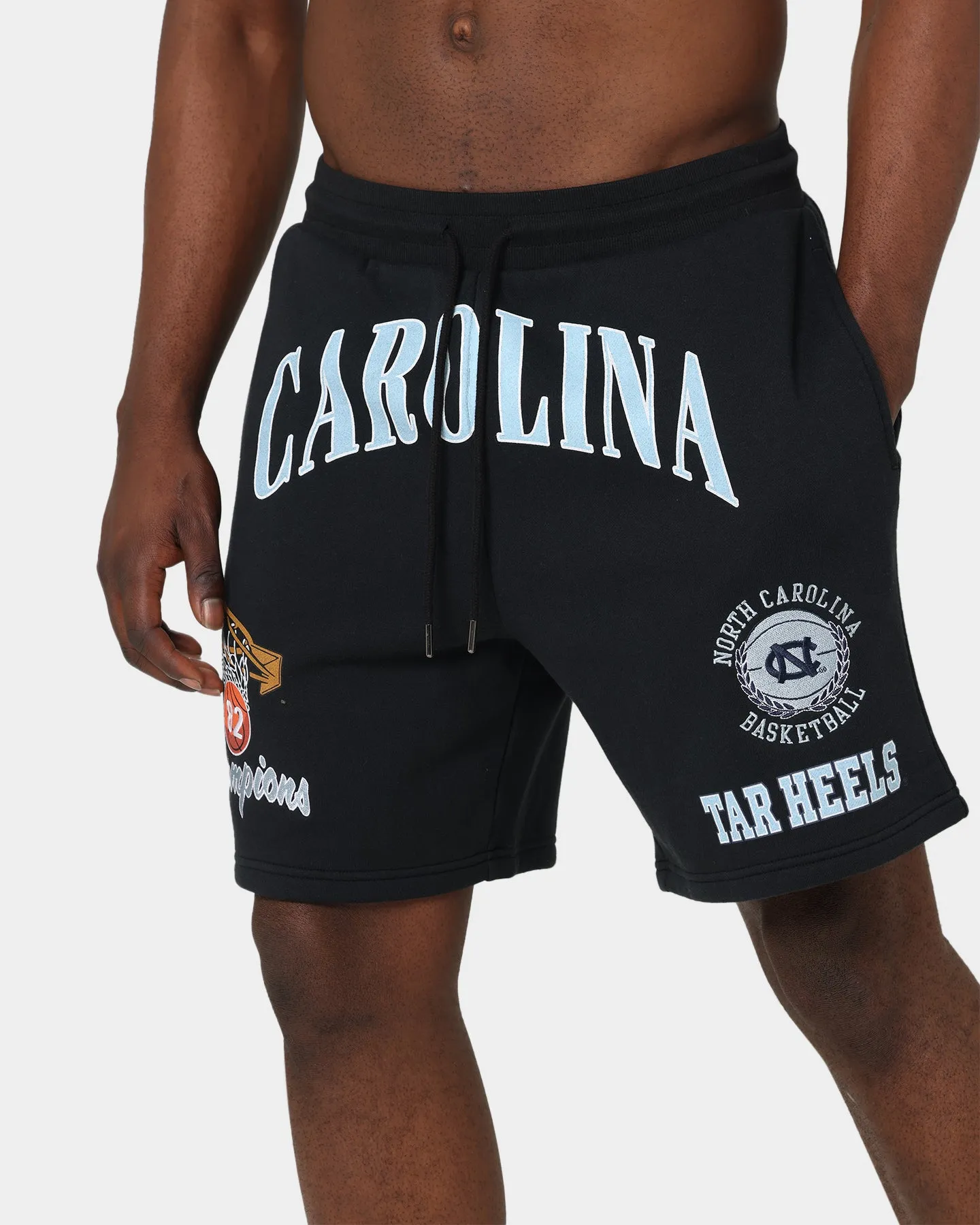 Mitchell & Ness North Carolina Tar Heels Multi Logo Shorts Black