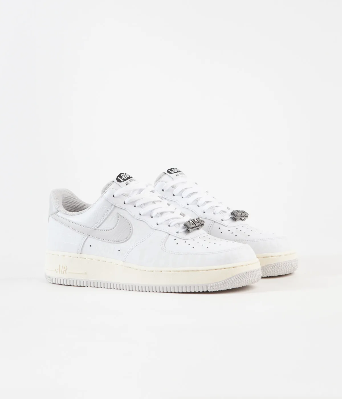 Nike Air Force 1 '07 Premium Shoes - White / Vast Grey - Sail - Black