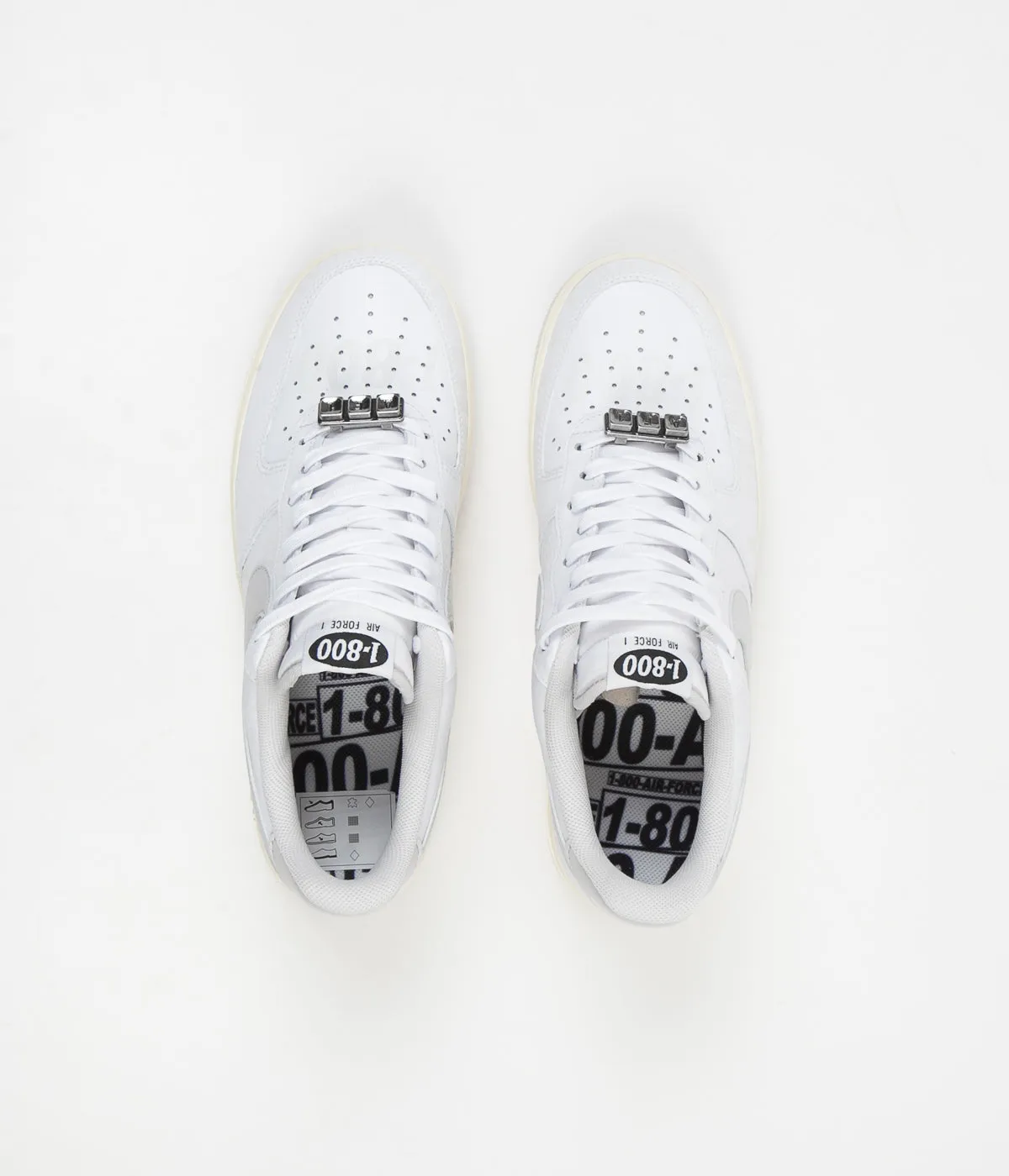 Nike Air Force 1 '07 Premium Shoes - White / Vast Grey - Sail - Black