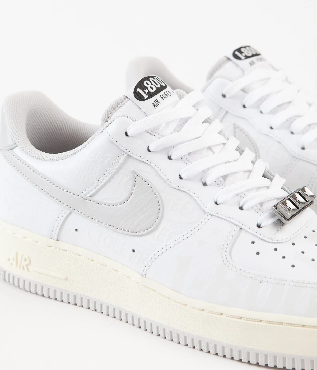 Nike Air Force 1 '07 Premium Shoes - White / Vast Grey - Sail - Black