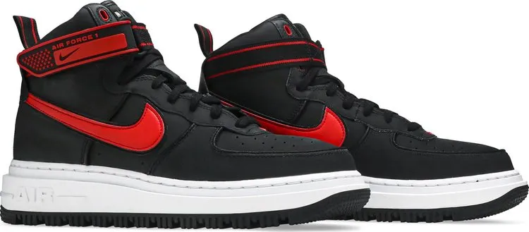 Nike Air Force 1 Boot 'Black University Red', black