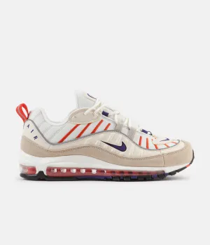 Nike Air Max 98 Shoes - Sail / Court Purple - Light Cream - Desert Ore