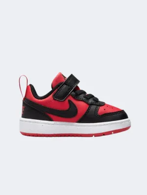 Nike Court Borough Low Recraft Infant Boys Lifestyle Shoes Red/White/Black