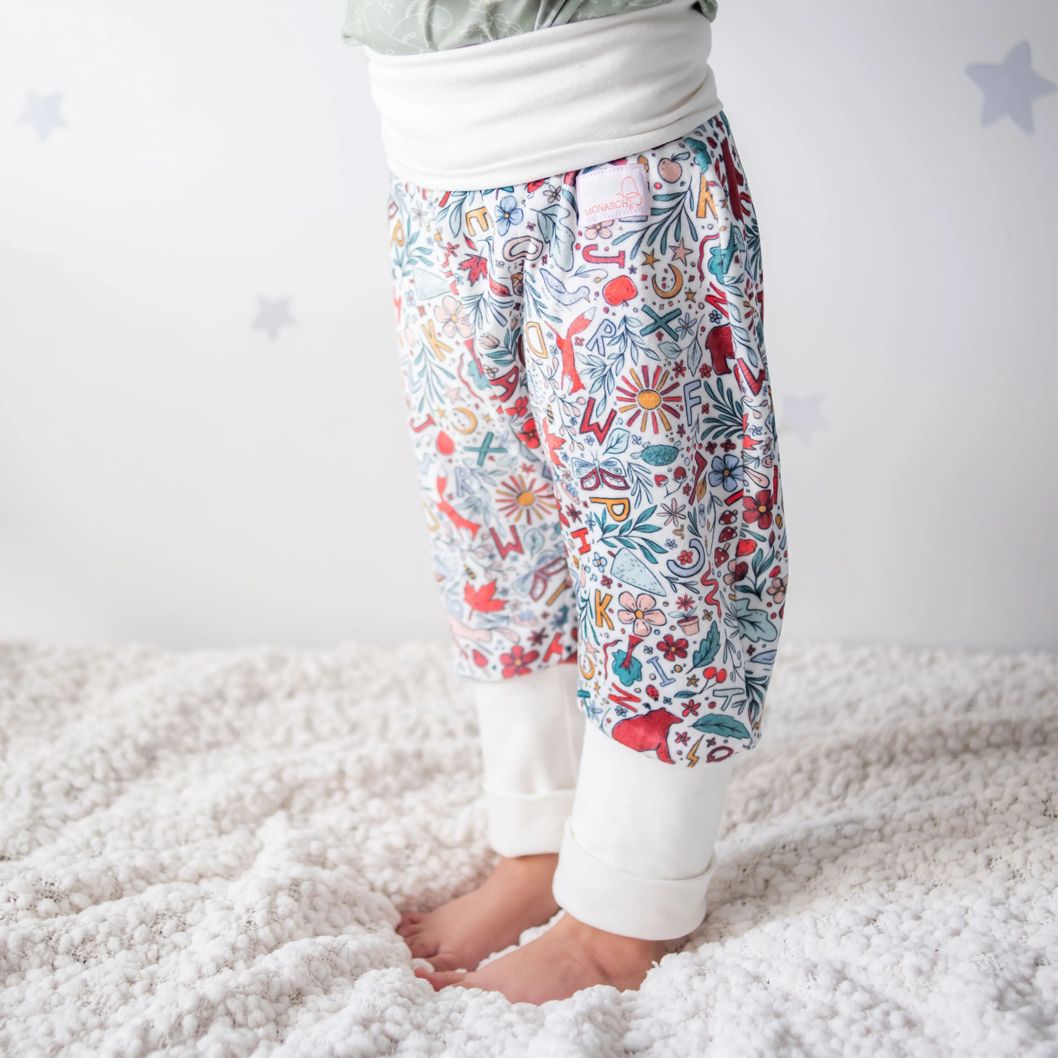 No-Leak Bedtime Pants | Woodland Alphabet