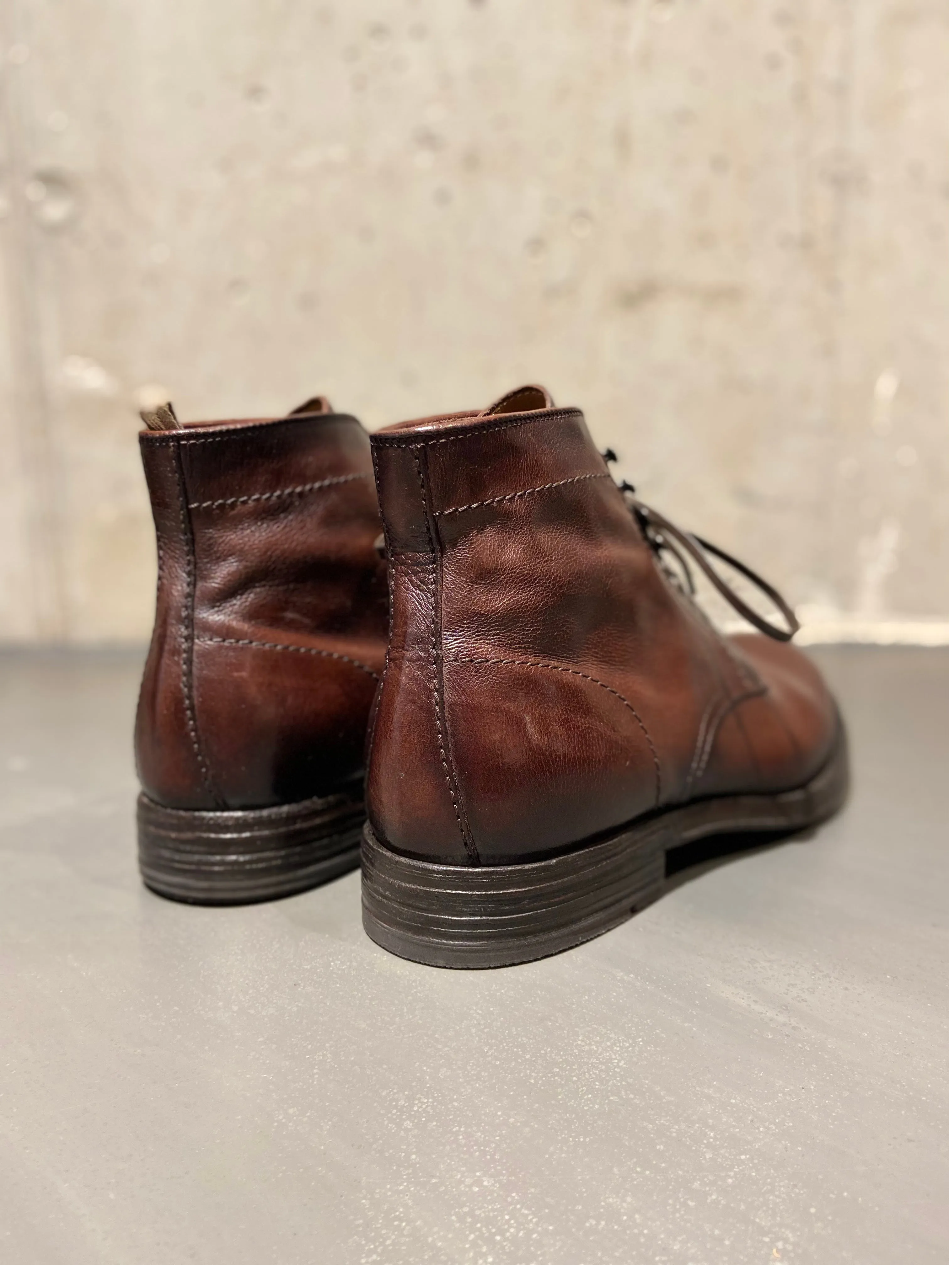 OFFICINE CREATIVE BALANCE/003 LACE UP ANCKLE BOOT BUFFALO BROWN