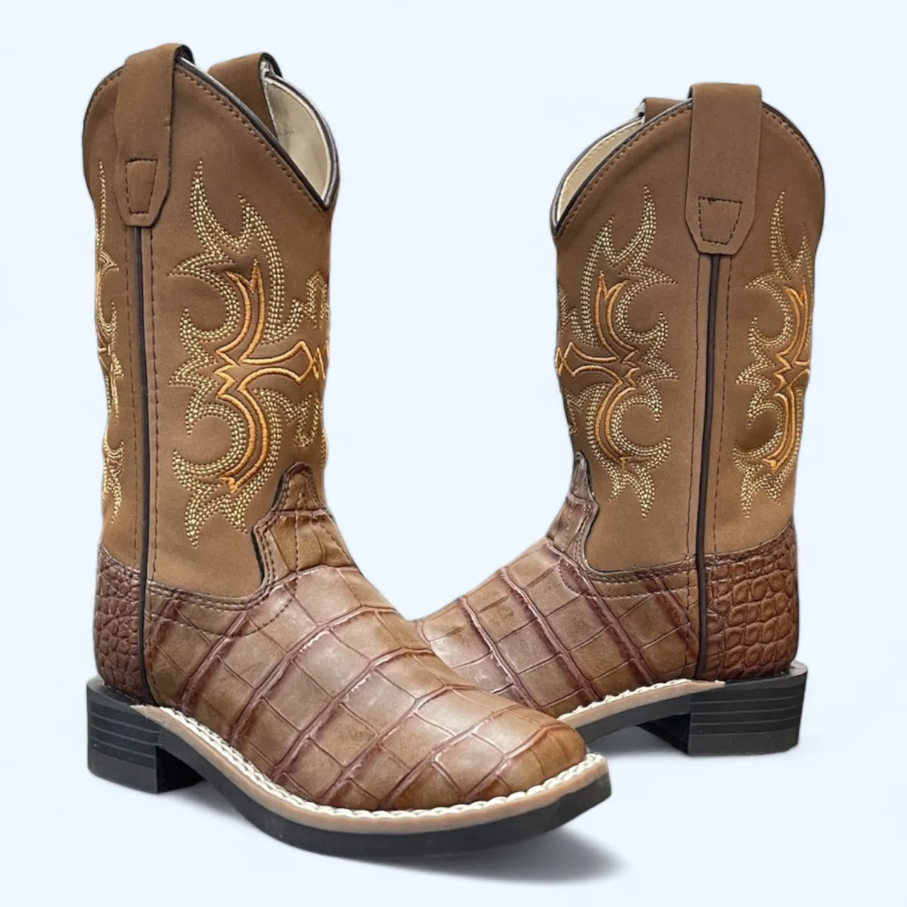 OLD WEST BOYS BRANDY CROC PRINT VB9156