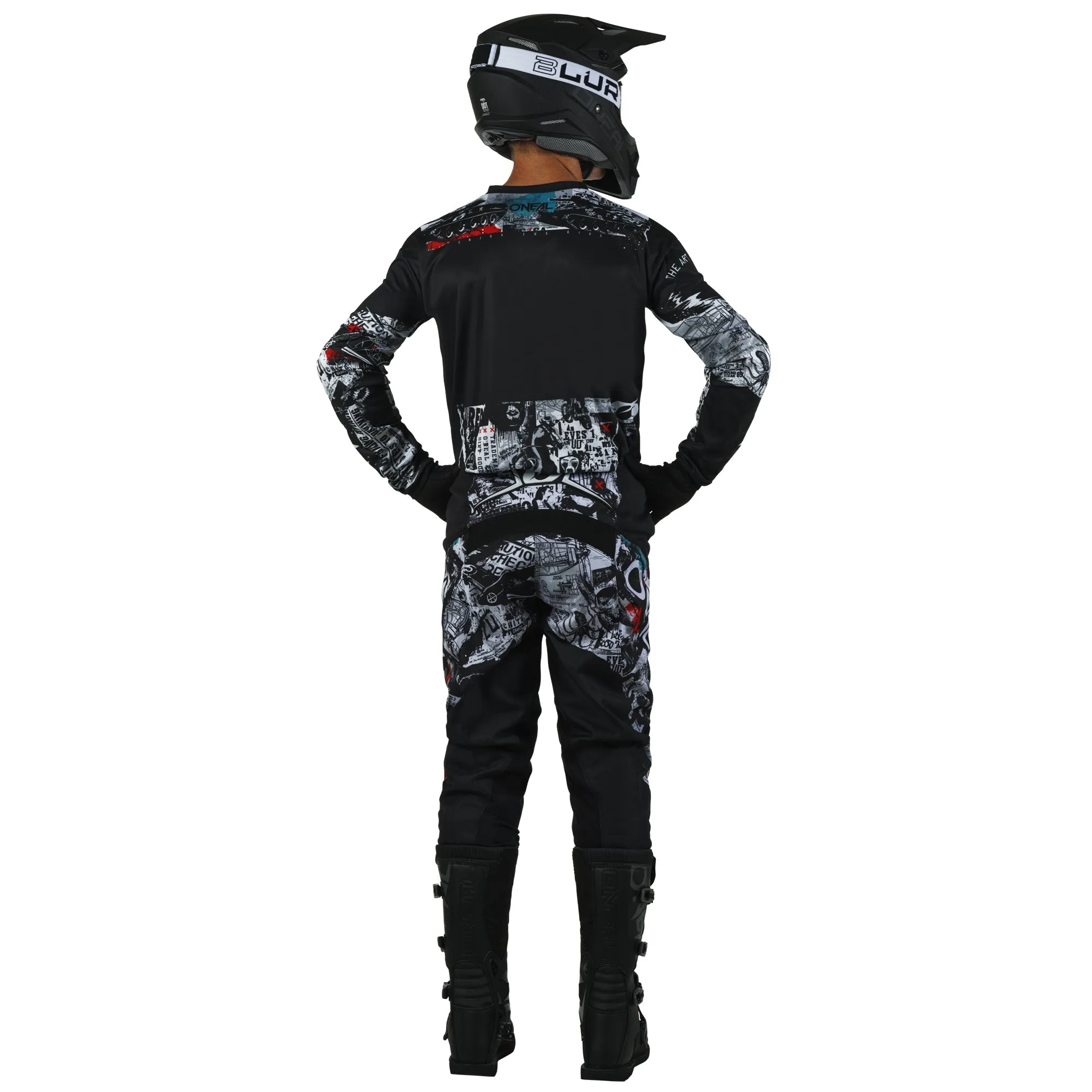 O'NEAL Youth Element Attack V.5 Pant Black/White