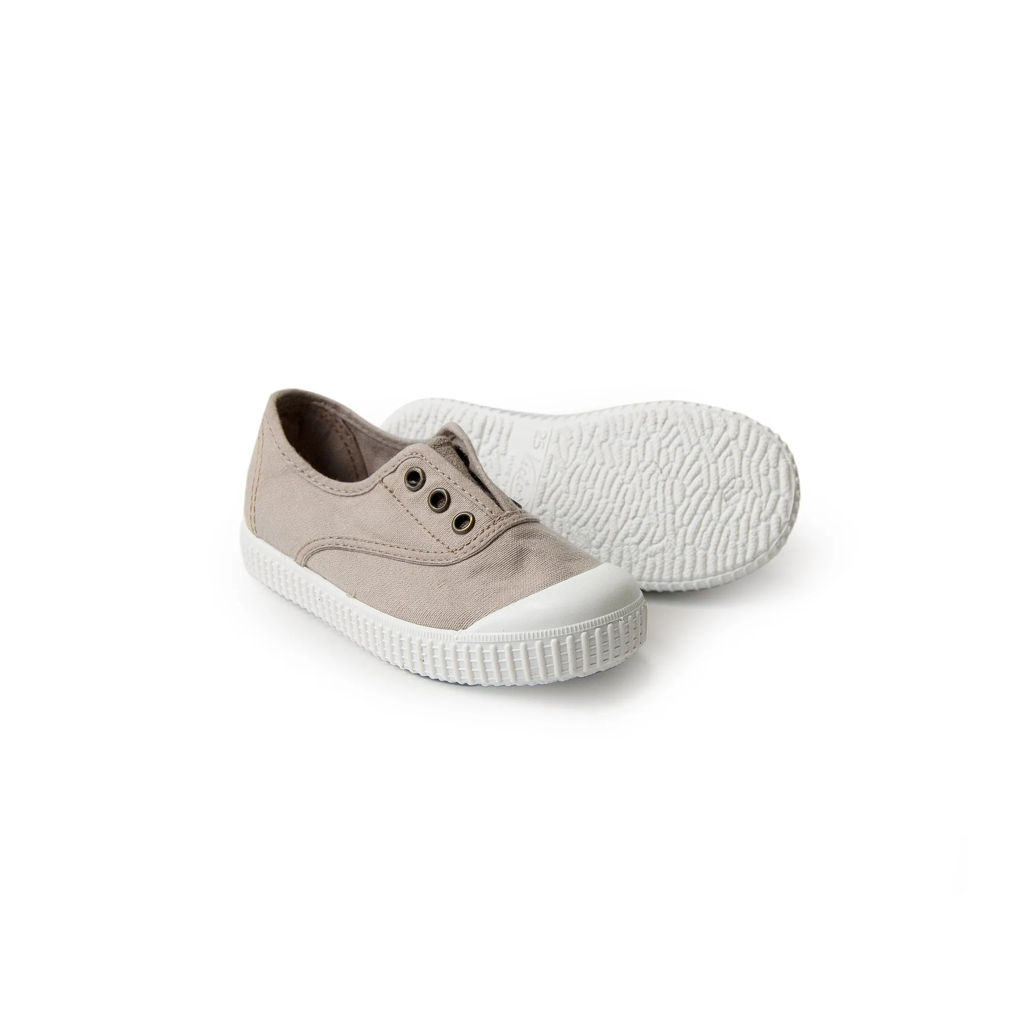 Organic Canvas Sneakers - Beige - Victoria