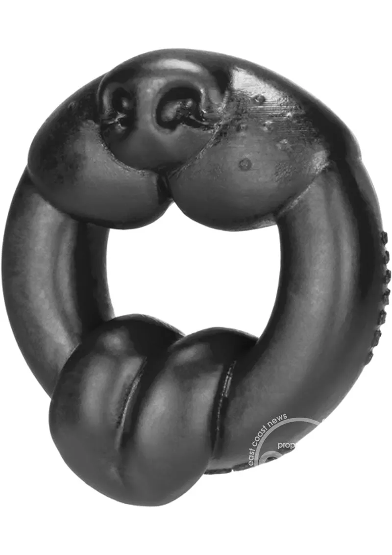 Oxballs Scrappy Puppy Silicone Cockring Black