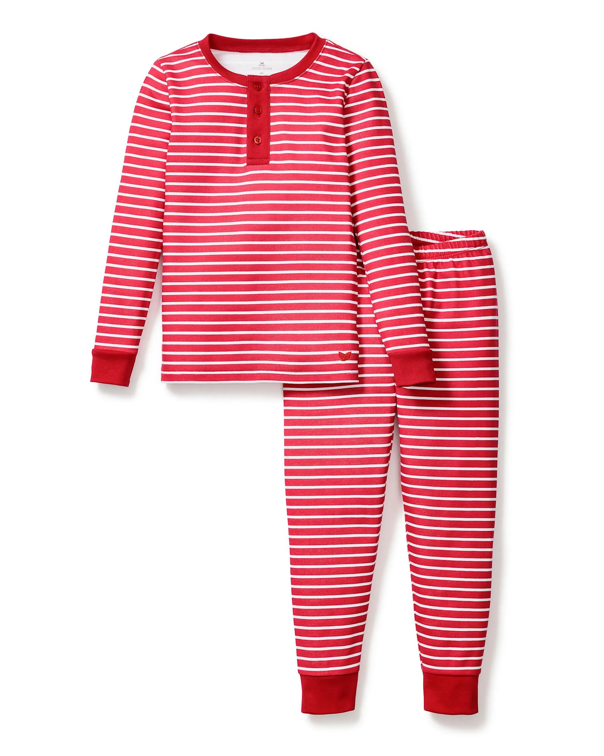 Red Stripe Snug Fit Pajama Set