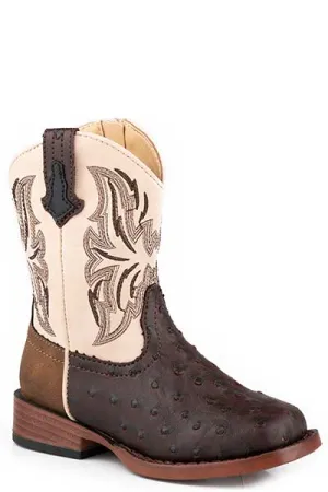 Roper Toddler Dalton Ostrich Boots Style 09-017-1900-3369