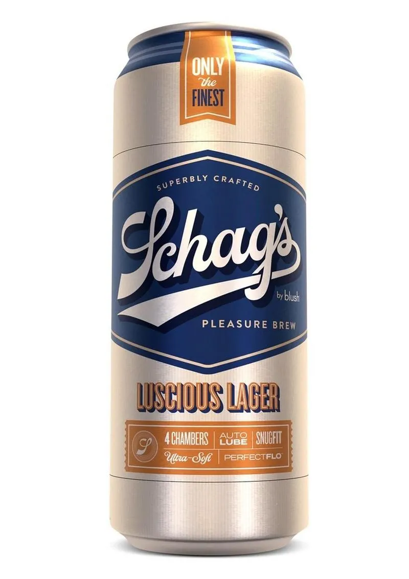 Schag's Luscious Lager Beer Can Stroker - Frosted