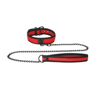 Shots - Ouch Puppy Play Puppy Collar with Leash