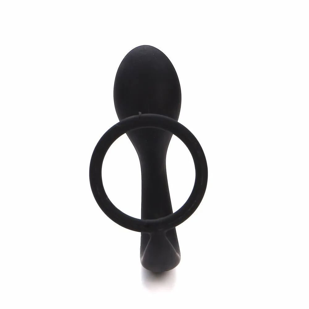 Silicone Anal Plug with Cock Ring