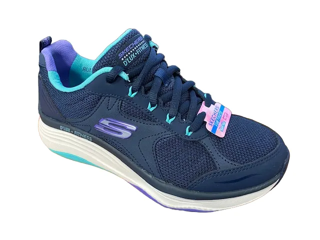 Skechers scarpa da passeggio da donna D'Lux Fitness Perfect Timing Relaxed Fit 149836/NVMT blu