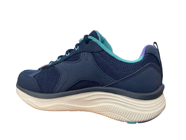 Skechers scarpa da passeggio da donna D'Lux Fitness Perfect Timing Relaxed Fit 149836/NVMT blu