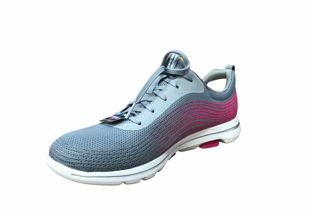 Skechers scarpa da walking da donna Go Walk 5 Exotic 124009/GYPK gray pink