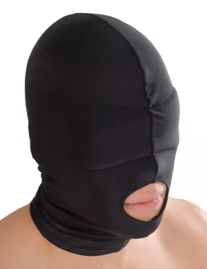 Spandex Hood w/blindfold and open mouth, snug-fit