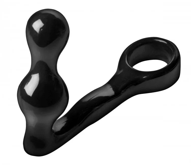 Spire Cock Ring with Anal Plug