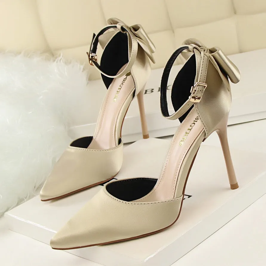 Spring new bed high heels stiletto wedding shoes