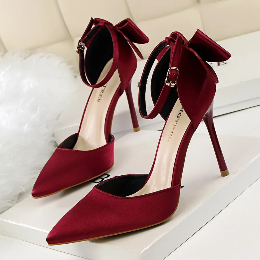 Spring new bed high heels stiletto wedding shoes