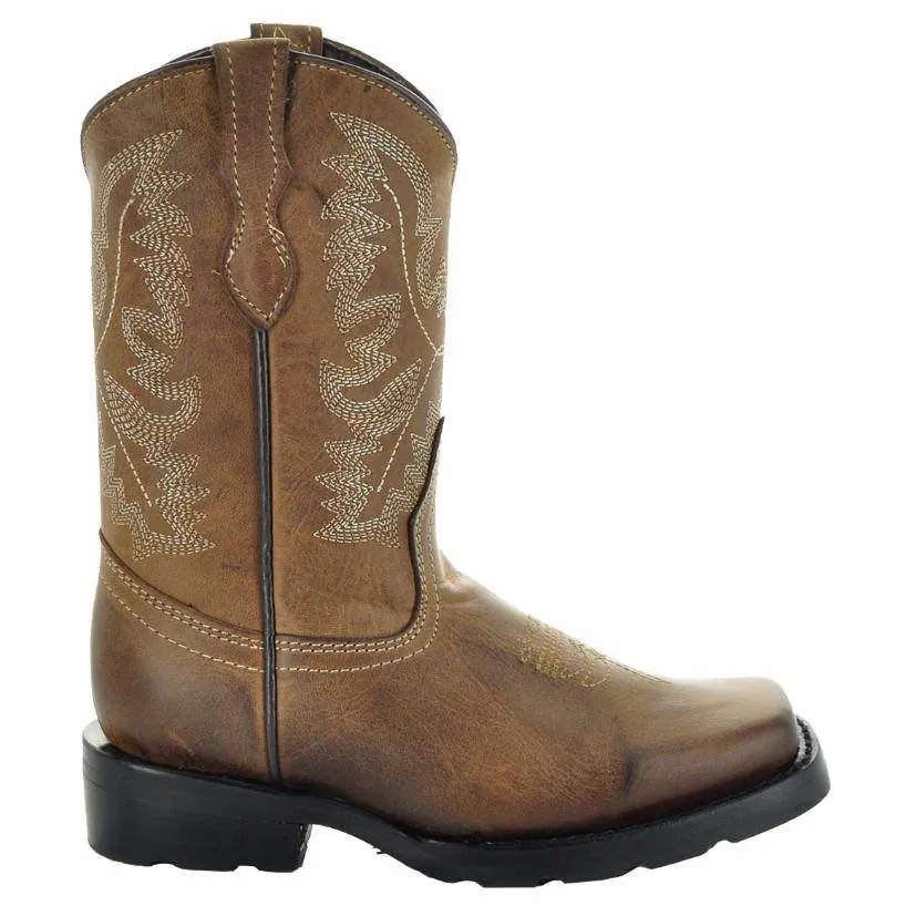 Square Toe Kids Western Boots | Kids Western Dance Boots (K3004)