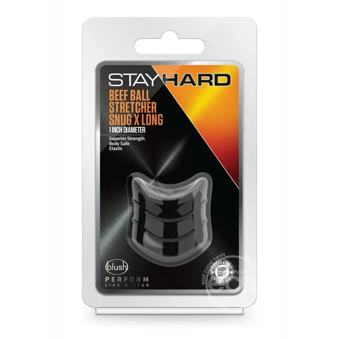 Stay Hard Beef Ball Stretcher Snug - Black