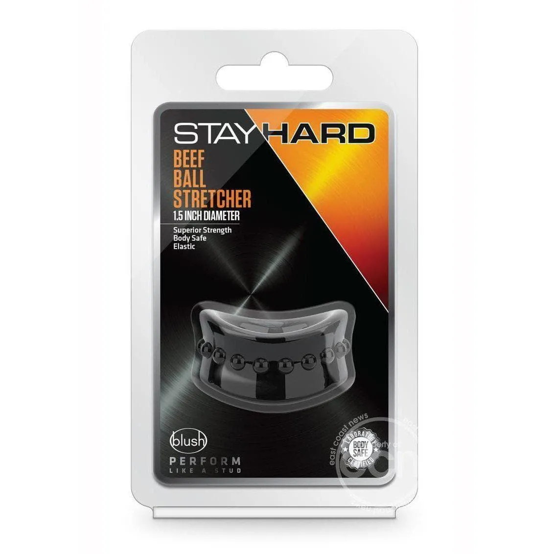 Stay Hard Beef Ball Stretcher Snug X Long - Black