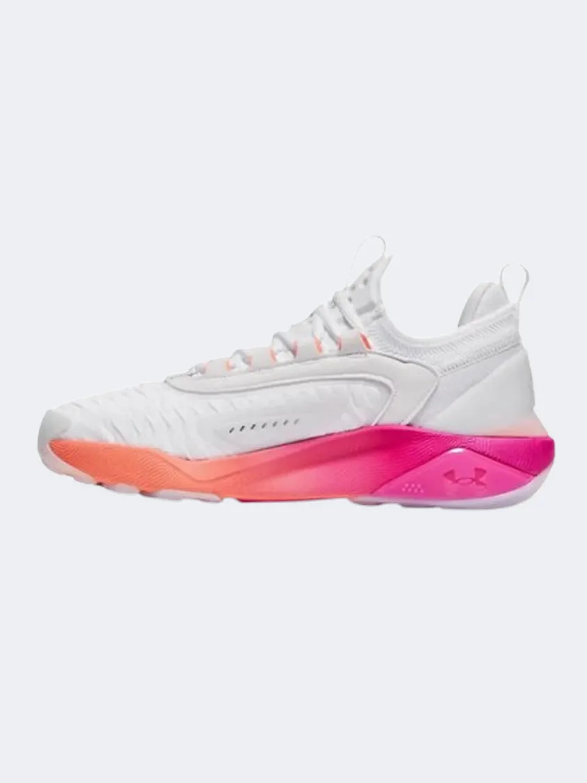 Under Armour Project Rock 7 Women Training Shoes White/Magenta