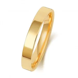 Wedding Band 18K Flat Court 3mm-1.15 Wedding  Ring WQ123L/I