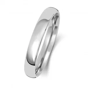 Wedding Band Platinum Slight Court 3mm-1.7 Wedding  Ring WP113H