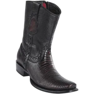 Wild West Boots #279B0718 Men's | Color Black Cherry | Men’s Wild West Teju Lizard Boots Dubai Toe Handcrafted