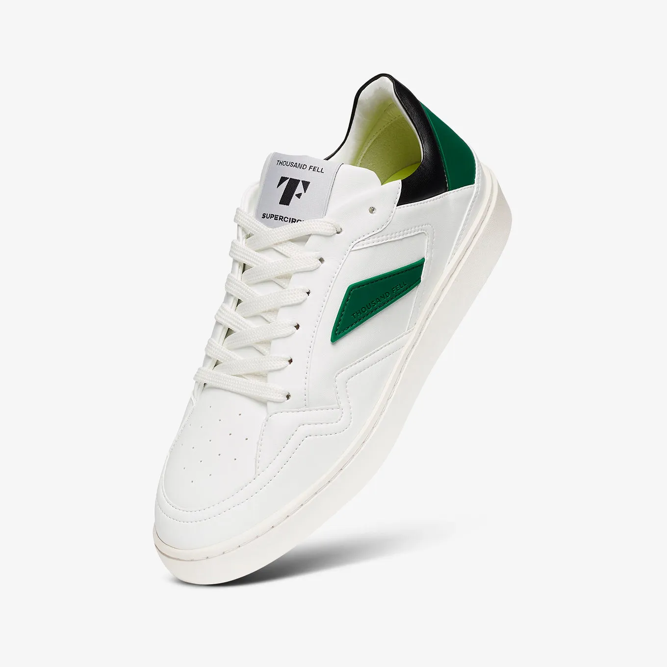 Women's Court | White-Black-Kelly Green