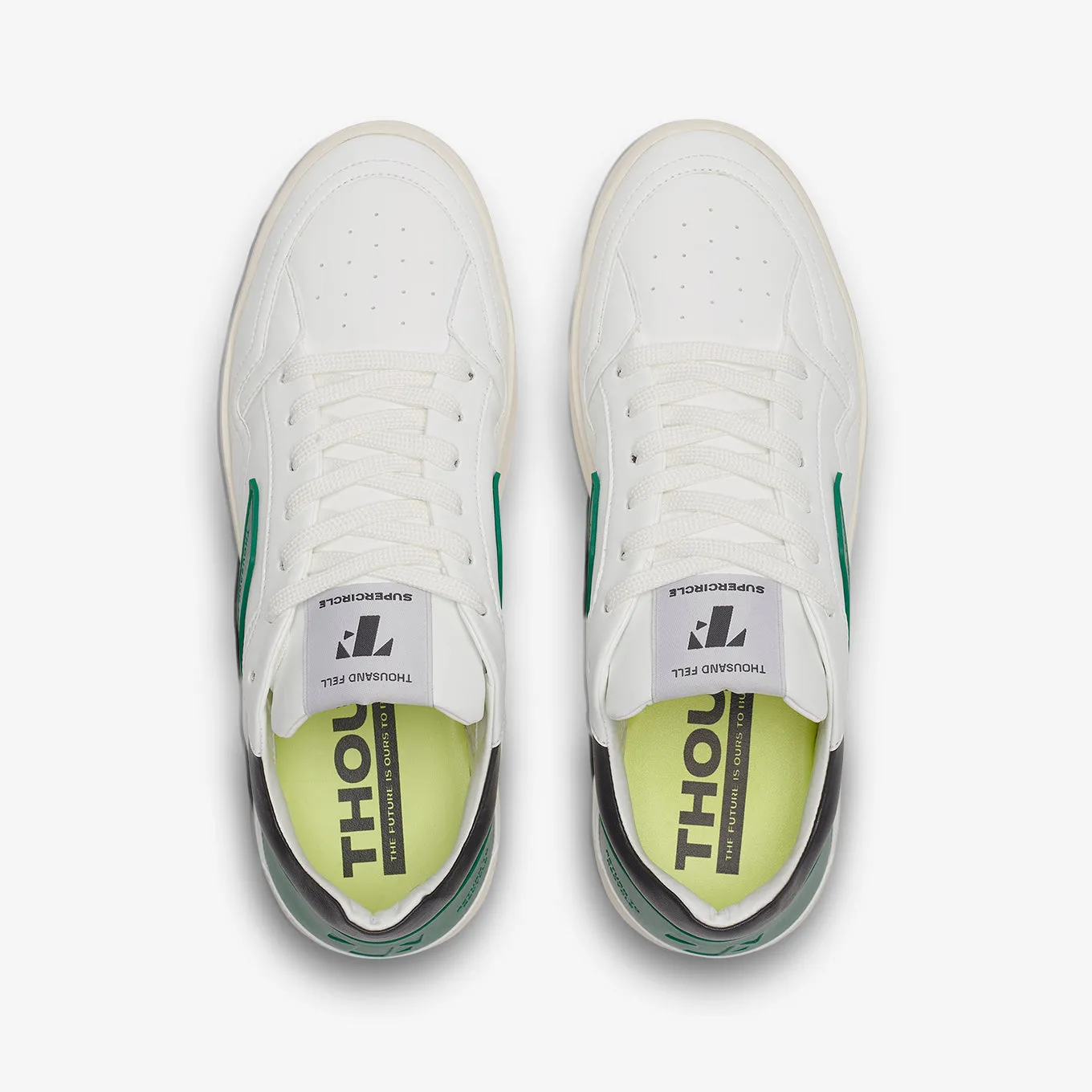 Women's Court | White-Black-Kelly Green