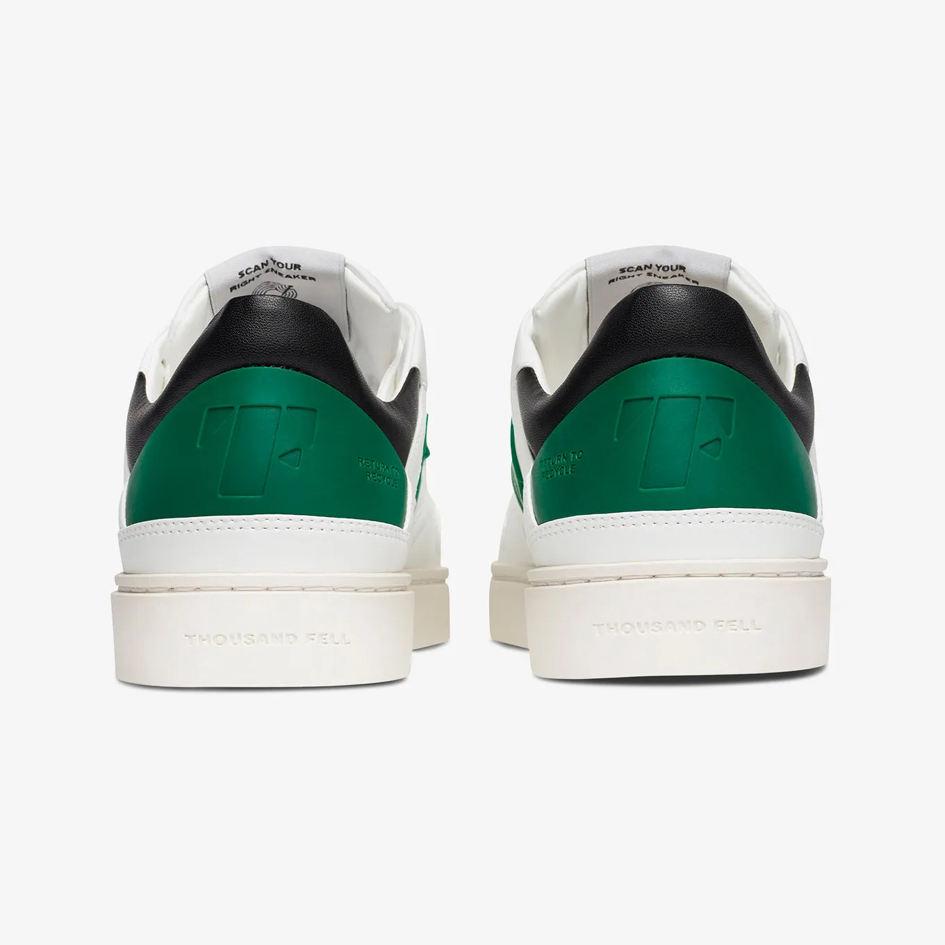 Women's Court | White-Black-Kelly Green