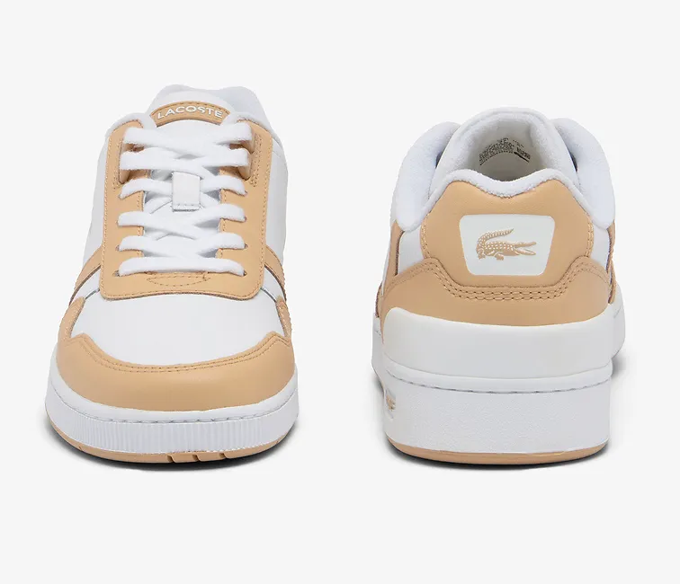 Women’s Lacoste T-Clip 124 5 SFA (White/Light Brown)