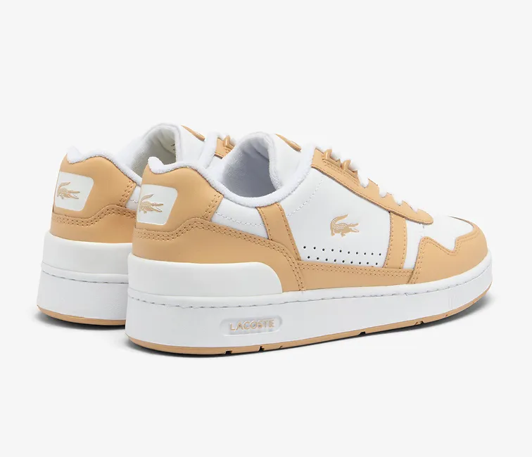 Women’s Lacoste T-Clip 124 5 SFA (White/Light Brown)