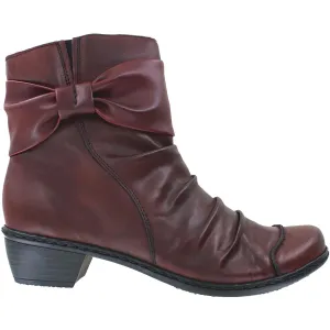 Women's Rieker 72873-35 Louise Medoc Burgundy Leather