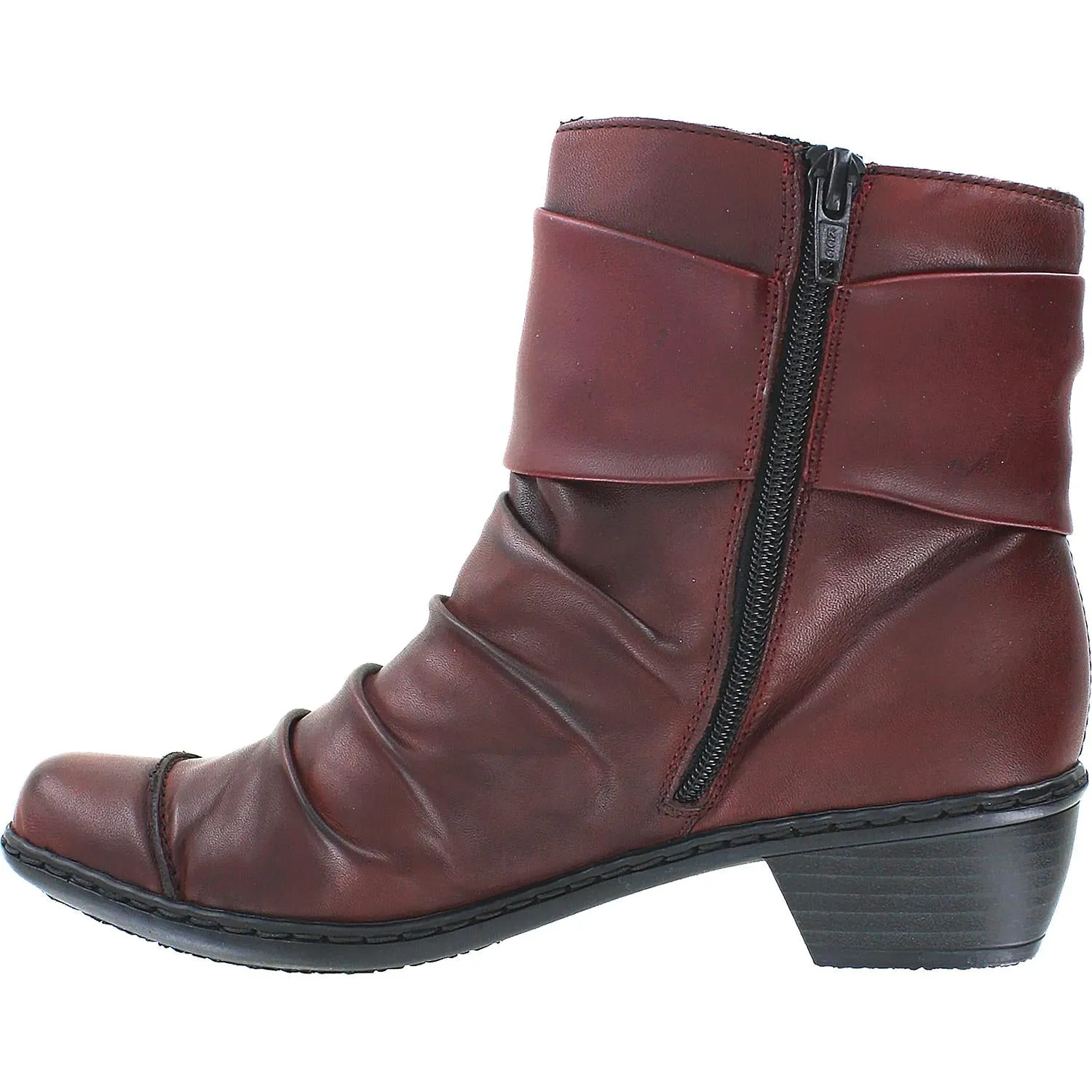 Women's Rieker 72873-35 Louise Medoc Burgundy Leather